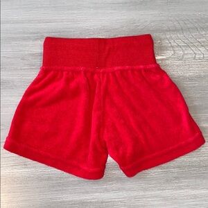 Red Bottom Fly Suzette | Bottoms | Suzette Never Worn Red Terrycloth Shorts | Poshmark